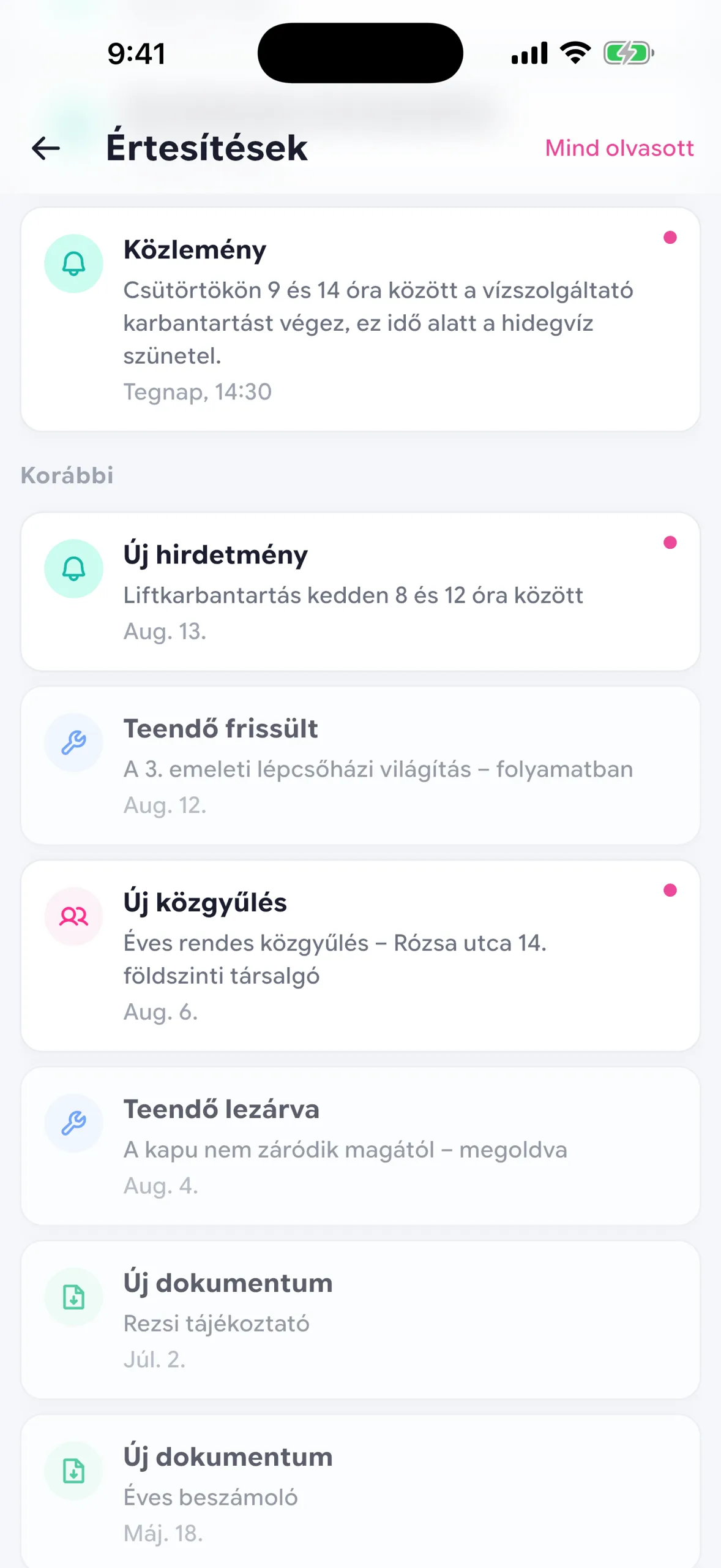 Teendők listája